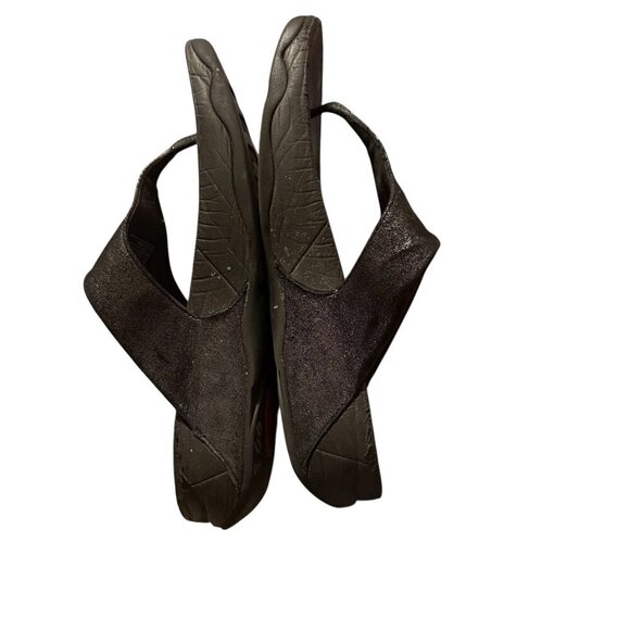 Fitflop Womens Black Thong Sandals Slip-On Comfort Shoes Size US 7 fair cond. - Picture 6 of 10